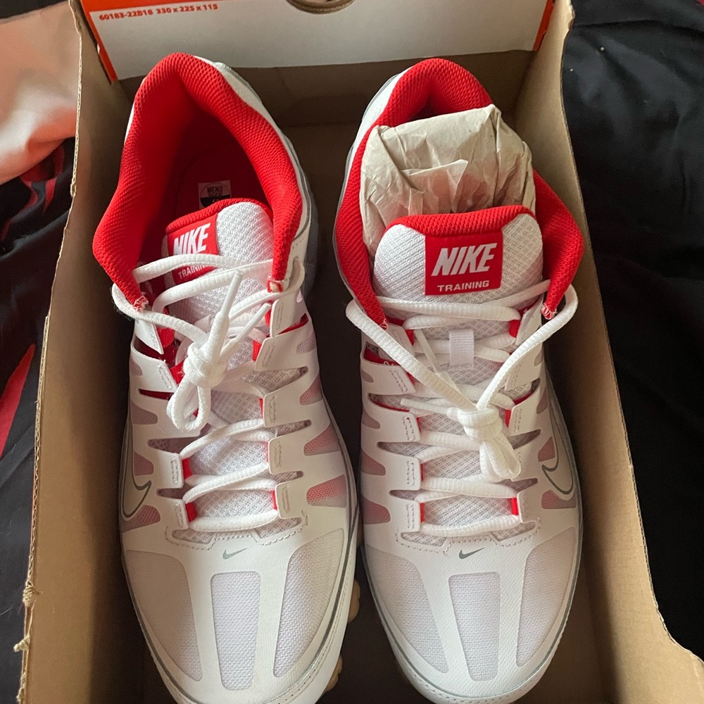 Nike White and Red Athletic Shoes - Picture 5 of 5